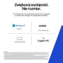 HP ZBook 8 G1ak Copilot+ asmeninis kompiuteris AMD Ryzen AI 7 PRO 350 Mobilioji darbo stotis 35,6 cm (14 colių) WUXGA 32