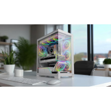 MODECOM VOLCANO STELLAR PLUS ARGB MIDI 5F WHITE ausinės
