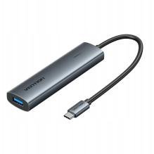5v1 USB-C 3.0 šakotuvas, 0,15 m ilgio, ventiliuojamas 5v1 USB-C 3.0 šakotuvas, 0,15 m ilgio, ventiliuojamas