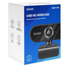 Savio CAK-04 internetinė kamera 720 MP 1280 x 720 pikselių USB Juoda Savio CAK-04 internetinė kamera 720 MP 1280 x 720 pikselių USB Juoda