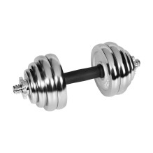 REBEL ACTIVE chromuoti reguliuojamo svorio hanteliai dėkle, 30 kg, su štanga REBEL ACTIVE chromuoti reguliuojamo svorio hanteliai dėkle, 30 kg, su štanga