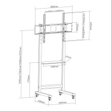 Techly ICA-TR74 TV mount / stand 2.29 m (90") Black Techly ICA-TR74 TV mount / stand 2.29 m (90") Black