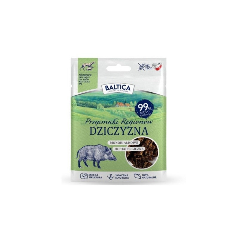 BALTICA Przysmaki regionów Monoprotein Venison - dog treat - 30g