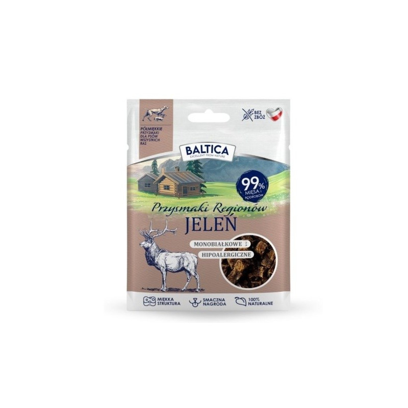 BALTICA Przysmaki regionów Monoprotein Deer - skanėstas šunims - 30g
