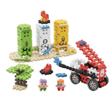 Marioinex Mini Waffle City statybiniai kaladėlės Ugniagesio veiksmas, 148 detalės Marioinex Mini Waffle City statybiniai kaladėlės Ugniagesio veiksmas, 148 detalės