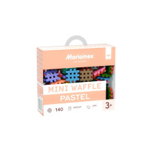 MARIOINEX mini vafliniai kaladėlės pastelinės, 140 detalių