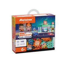 MARIOINEX Mini Waffle City Building Blocks Petrol Station, 148 pieces MARIOINEX Mini Waffle City Building Blocks Petrol Station, 148 pieces