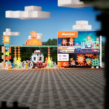 MARIOINEX Mini Waffle City Building Blocks Petrol Station, 148 pieces MARIOINEX Mini Waffle City Building Blocks Petrol Station, 148 pieces