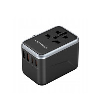 „Vention“ 65 W „GaN“ kelioninis adapteris ir įkroviklis, 2 x USB-A, 2 x USB-C