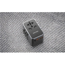 „Vention“ 65 W „GaN“ kelioninis adapteris ir įkroviklis, 2 x USB-A, 2 x USB-C