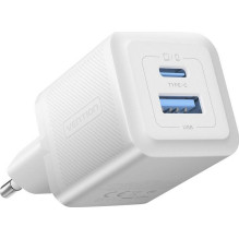 Vention 30W - charger with GaN technology, 1x USB-A, 1x USB-C (white) Vention 30W - charger with GaN technology, 1x USB-A, 1x USB-C (white)