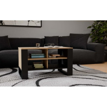 MODERN 4P SLIM ARTISAN COFFEE TABLE WITH BLACK LEGS MODERN 4P SLIM ARTISAN COFFEE TABLE WITH BLACK LEGS