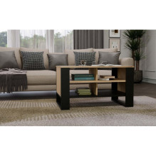 MODERN 4P SLIM ARTISAN COFFEE TABLE WITH BLACK LEGS MODERN 4P SLIM ARTISAN COFFEE TABLE WITH BLACK LEGS
