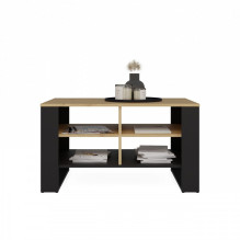 MODERN 4P SLIM ARTISAN COFFEE TABLE WITH BLACK LEGS MODERN 4P SLIM ARTISAN COFFEE TABLE WITH BLACK LEGS