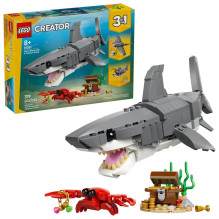 LEGO CREATOR 3 IN 1 31381 Nuožmus ryklys su lobių skrynia