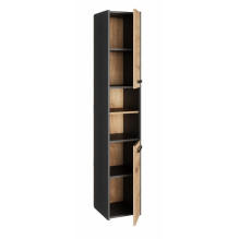 Topeshop S30 ANTRACYT / ARTISAN vonios kambario spintelė