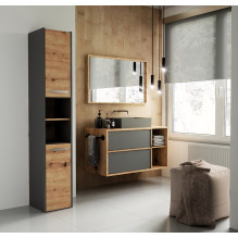 Topeshop S30 ANTRACYT / ARTISAN bathroom storage cabinet Topeshop S30 ANTRACYT / ARTISAN bathroom storage cabinet