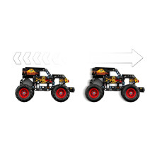 LEGO TECHNIC 42219 Monster Jam kapų kasėjas Ugnis ir ledas