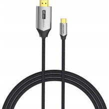 Vention USB-C į HDMI kabelis 4K@60Hz pintas 2m pilkas Vention USB-C į HDMI kabelis 4K@60Hz pintas 2m pilkas