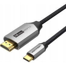 Vention USB-C į HDMI kabelis 4K@60Hz pintas 2m pilkas Vention USB-C į HDMI kabelis 4K@60Hz pintas 2m pilkas