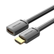 „Vention“ HDMI-A kištukas į HDMI-A kištuką, 4K HD kabelis, PVC, 3M, juodas