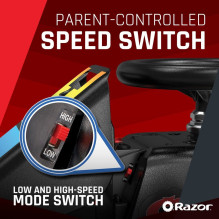 „Razor CRAZY CART Shift Lightshow Lithium“ – elektrinė dreifo transporto priemonė „Razor CRAZY CART Shift Lightshow Lithium“ – elektrinė dreifo transporto priemonė