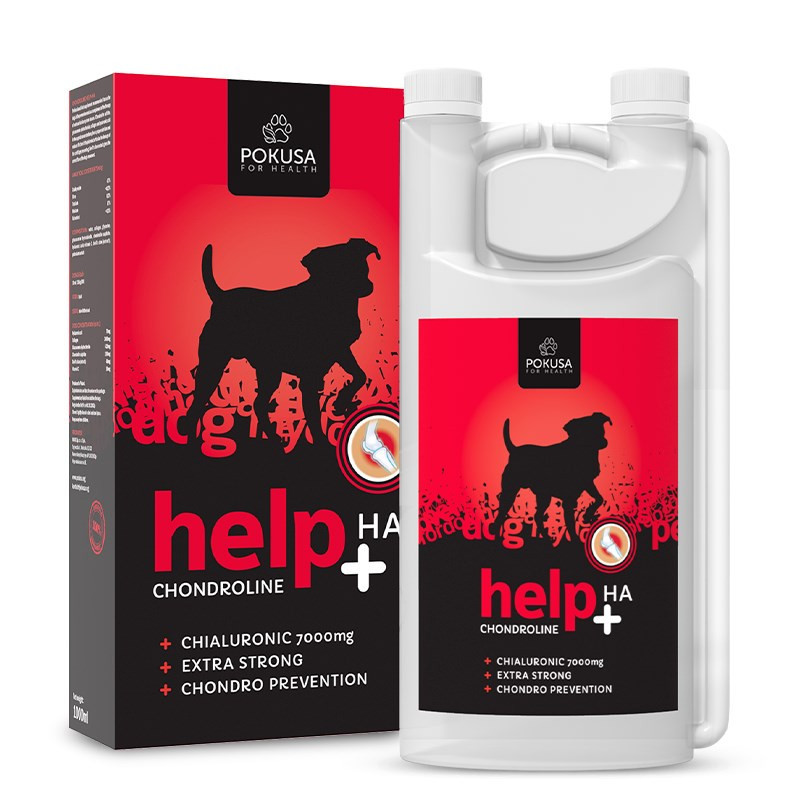 POKUSA ChondroLine Help + HA - papildai šunims - 1000 ml