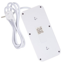 Maclean power strip, 6 socket extension + 4xUSB, 110-240V AC 50 / 60Hz, 2.1A max 2500W, 1.5 m, white, MCE389 W Maclean power strip, 6 socket extension + 4xUSB, 110-240V AC 50 / 60Hz, 2.1A max 2500W, 1.5 m, white, MCE389 W