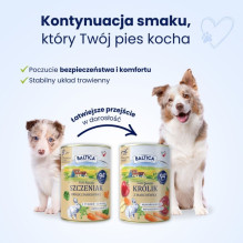 BALTICA Smaki regionów Puppy Rabbit with carrot - wet dog food - 400g BALTICA Smaki regionów Puppy Rabbit with carrot - wet dog food - 400g