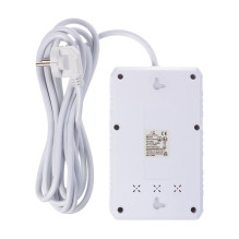 Maclean power strip, 4-socket extension cable + 3xUSB, 110-240V AC 50 / 60Hz, 2.1A max 2500W, 3m, white, MCE393 W Maclean power strip, 4-socket extension cable + 3xUSB, 110-240V AC 50 / 60Hz, 2.1A max 2500W, 3m, white, MCE393 W