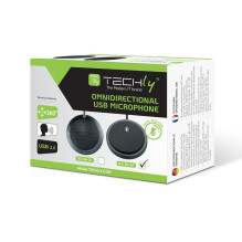 „Techly ICC SH-22“ mikrofonas, juodas, konferencinis mikrofonas