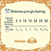 FOLK Traditional polish rabbit feast - wet dog food - 800g FOLK Traditional polish rabbit feast - wet dog food - 800g