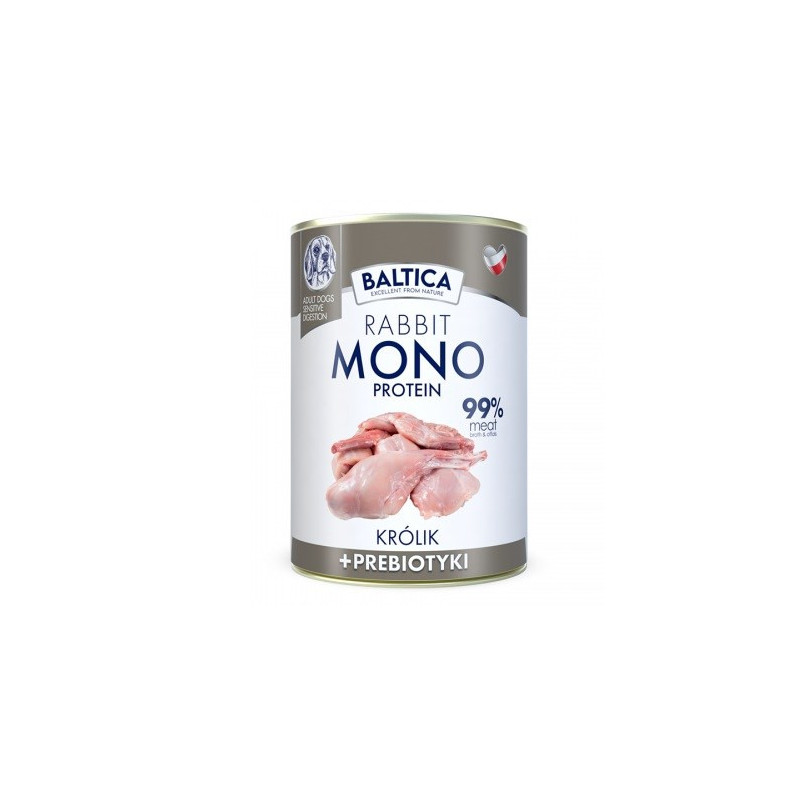 BALTICA Nutraceutic Monoprotein Rabbit su prebiotikais - šlapias šunų ėdalas - 400 g