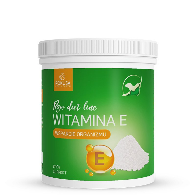 POKUSA RawDietLine vitaminas E - papildai šunims ir katėms - 300 g