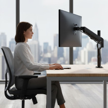 Maclean monitor mount, gas spring, 17"-32", 2-10kg, black, MC-135 Maclean monitor mount, gas spring, 17"-32", 2-10kg, black, MC-135