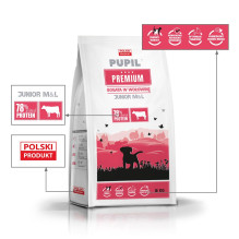 PUPIL Premium Junior vidutinių ir didelių veislių šunims – sausas ėdalas su jautiena – 12 kg PUPIL Premium Junior vidutinių ir didelių veislių šunims – sausas ėdalas su jautiena – 12 kg
