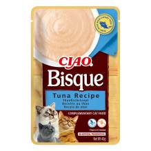 INABA Ciao Bisque Creamy soup with tuna, chicken, beef and salmon - cat treats - 24x40g INABA Ciao Bisque Creamy soup with tuna, chicken, beef and salmon - cat treats - 24x40g