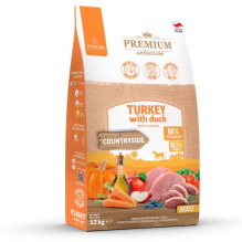 POKUSA Premium Selection suaugusių šunų sausas ėdalas kalakutiena ir antiena, 12 kg