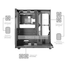 „Mars Gaming MC-INFINIOLITE Midi Tower“ juodas