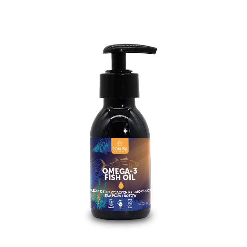 POKUSA Omega-3 Fish oil - fish oil for dogs and cats - 100ml