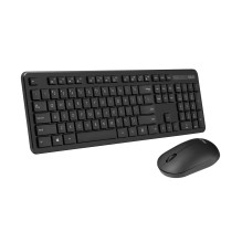 ASUS CW100 klaviatūra, komplekte pelė, universali belaidė RF, QWERTY, JAV anglų, juoda