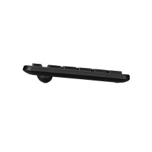 ASUS CW100 klaviatūra, komplekte pelė, universali belaidė RF, QWERTY, JAV anglų, juoda