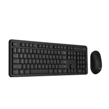 ASUS CW100 klaviatūra, komplekte pelė, universali belaidė RF, QWERTY, JAV anglų, juoda