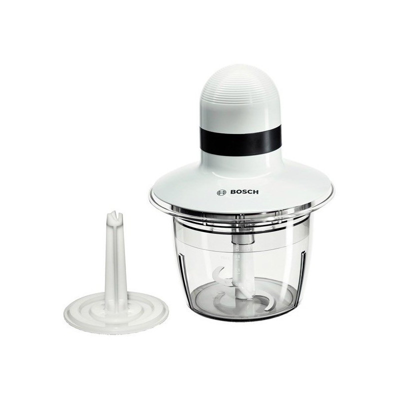 „Bosch MMR08A1“ elektrinis maisto smulkintuvas, 0,8 l, 400 W, antracito spalvos, baltas