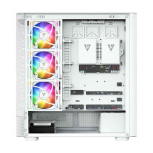 MODECOM Volcano AQ500 ARGB Midi White ausinės