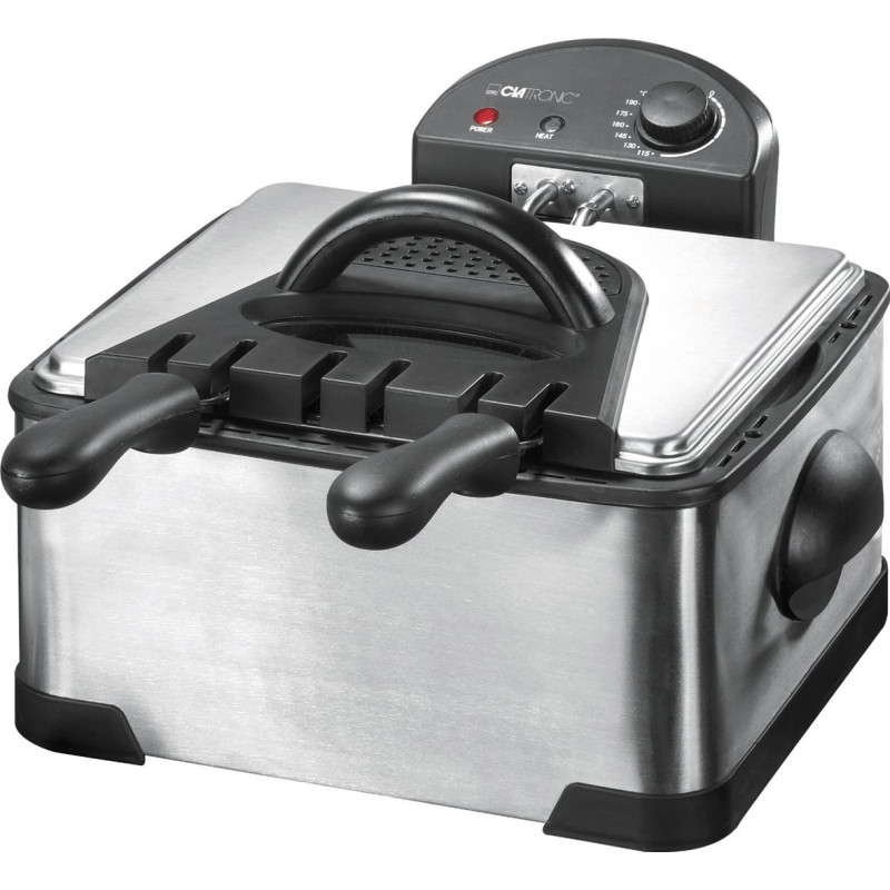 Clatronic FR 3195 Gruzdintuvė 4 L 2000 W Juoda, Nerūdijančio plieno