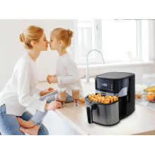 Karšto oro gruzdintuvė NOVEEN AF550 6,5 l 1600 W Juoda, Sidabrinė