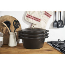 Staub La Cocotte 4,2 L apvalus ketaus troškinimo indas Staub La Cocotte 4,2 L apvalus ketaus troškinimo indas