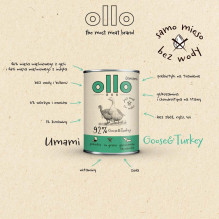 OLLO Umami Goose and turkey - wet dog food - 850g OLLO Umami Goose and turkey - wet dog food - 850g