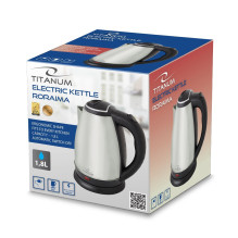 Titanum TKK102X elektrinis virdulys 1,8 l 1800 W nerūdijančio plieno sidabro spalvos